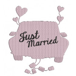 Stickserie - Just Married Car
